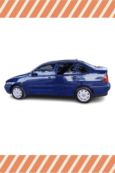 alp aksesuar Volkswagen Polo Sedan Classic 1996-2001 Modellerine Özel 4'lü Mügen Tip Cam Rüzgarlığı