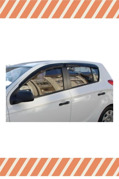 alp aksesuar Hyundai I-20 2012-2014 Modellerine Özel 4'lü Mügen Tip Cam Rüzgarlığı