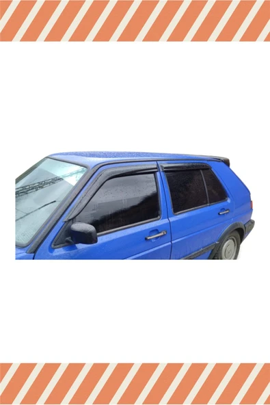 alp aksesuar Volkswagen Golf 2 Tüm Modellerine Uyumlu Özel 4'Lü Mügen Tip Cam Rüzgarlığı
