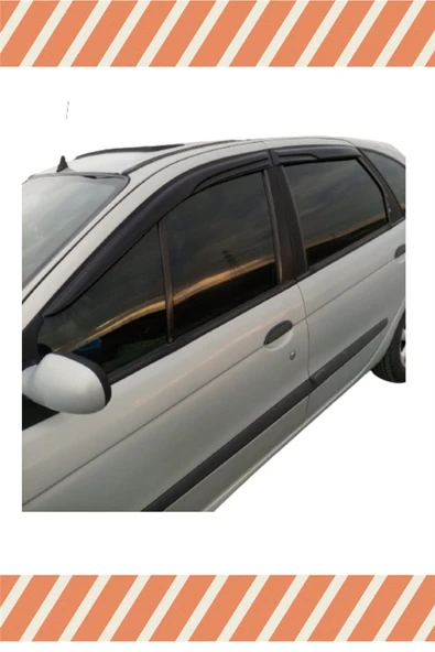 alp aksesuar Renault Scenıc 1 1998-2003 Modellerine Özel 4'lü Mügen Tip Cam Rüzgarlığı