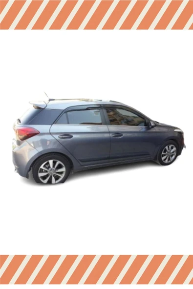 alp aksesuar Hyundai I-20 2015-2020 Modellerine Uyumlu Özel 4'lü Mügen Tip Cam Rüzgarlığı