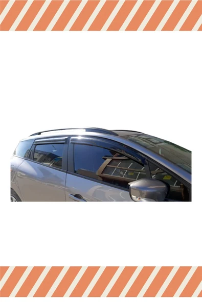 alp aksesuar Renault Clio 4 Stw 2012-2018 Modellerine Özel 4'lü Mügen Tip Cam Rüzgarlığı