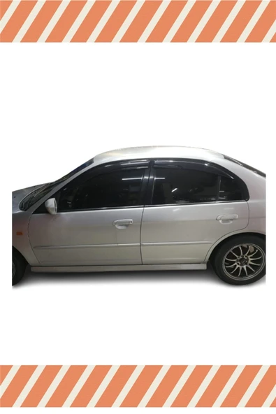AYstok Honda Civic Sedan 2001-2007 Modellerine Özel 4'lü Mügen Tip Cam Rüzgarlığı