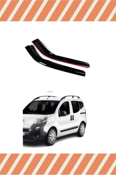 alp aksesuar Citroen Nemo Tüm Modellerine Özel 2'li Mügen Tip Cam Rüzgarlığı