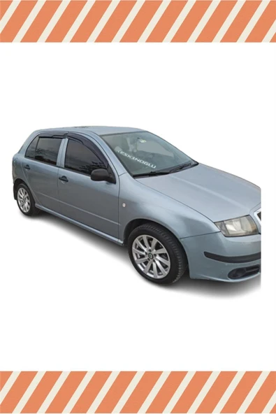 alp aksesuar Skoda Fabia Hb 1999-2009 Modellerine Özel 4'lü Mügen Tip Cam Rüzgarlığı