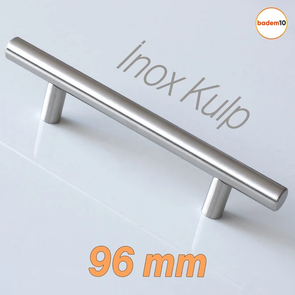 Pürüzsüz İnox Metal Kulp 10 Adet 96 mm Mobilya Mutfak Çekmece Dolap Dolabı Kulbu Kulpu Kulpları - 3