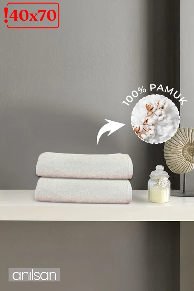 2'li Bej Saçaklı Düğün Havlusu 94Gr %100 Pamuk  40x70 cm El ve Yüz Havlusu