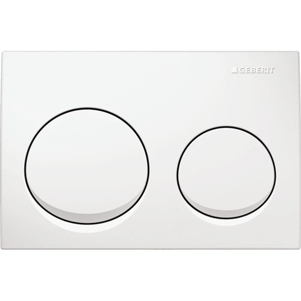 Geberit Alpha20 Kumanda Kapağı Çift Basmalı, Beyaz, 115.040.11.5