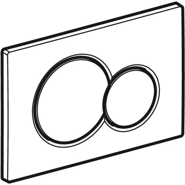 Geberit Sigma01 Kumanda Kapağı, Çift Basmalı, Parlak Krom, 115.770.21.5 - 2