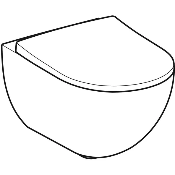 Geberit Smyle Round Rimfree Asma Klozet (Yavaş Kapanır Kapak Dahil)503.084.00.1 - 2