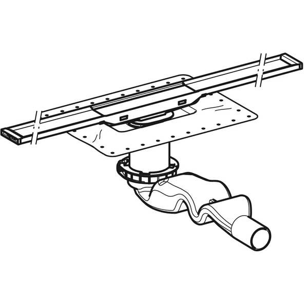 Geberit CleanLine20 Duş Kanalı Seti 30-60 cm Paslanmaz Çelik - Paslanmaz Kenar (Sifon Dahil Set) - 2