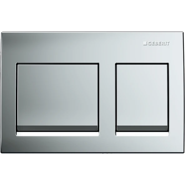 Geberit Alpha35 Kumanda Kapağı Çift Basmalı, Mat Krom, 115.045.46.5
