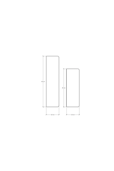 Modern Organizer Düzenleyici Dekoratif 2'li Kitaplık Banyo Mutfak Duvar Rafı - 4