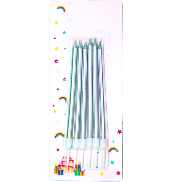 Pasta Mumu 13cm 6lı Gümüş