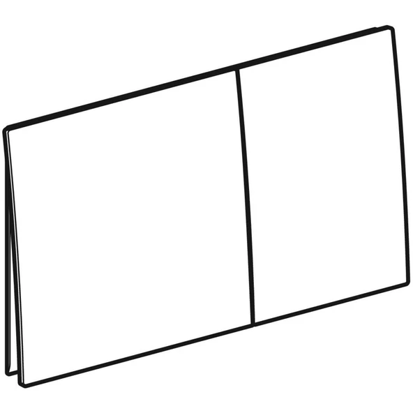 Geberit Sigma70 Çift Basmalı Kumanda Kapağı, Antrasit Cam, 115.622.JK.1 - 2