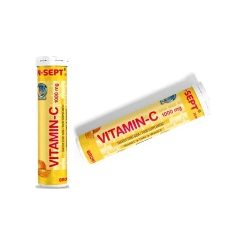 Suda Collagen Bron-sept Vitamin C 1000 Mg 20 Efervesan Tablet