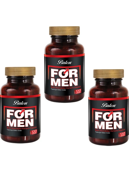Balen Formen Bitki Karışımı 634 mg 120 Kapsül 3'lü