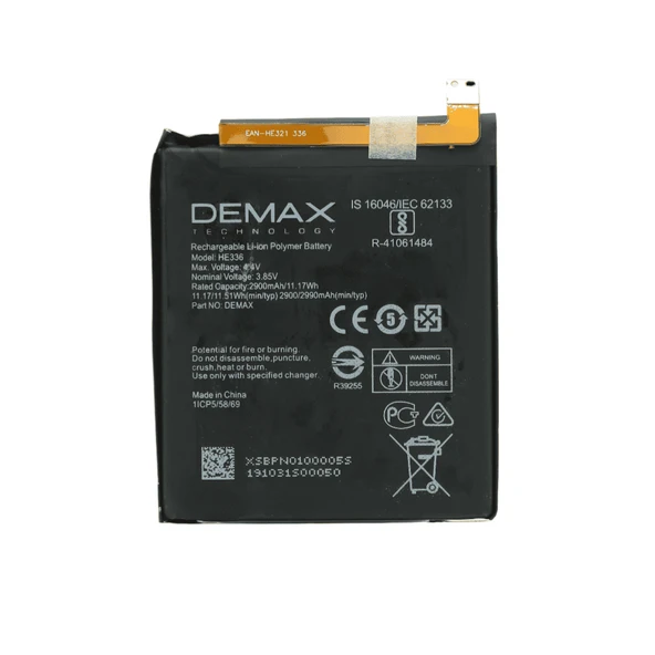 Demax Nokia 3.1 Güçlendirilmiş Batarya HE336 - Resim 2