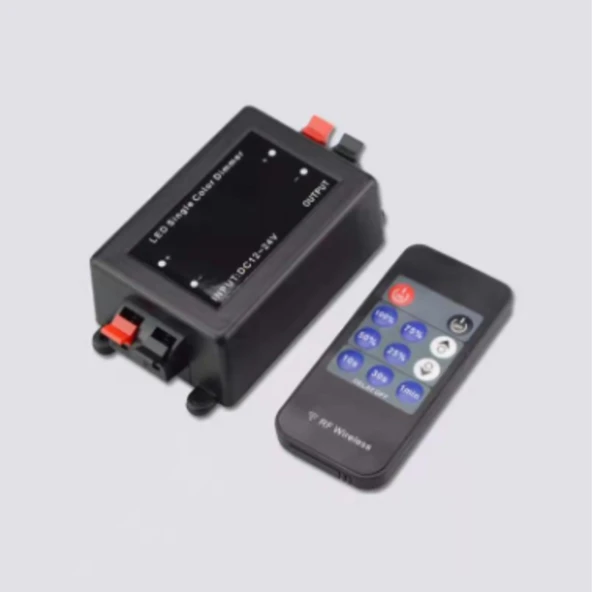 El kumandası tek renkli uzaktan kumanda LED ışık Remote kontrol CAN destekli 12M DC 5-24V 8A