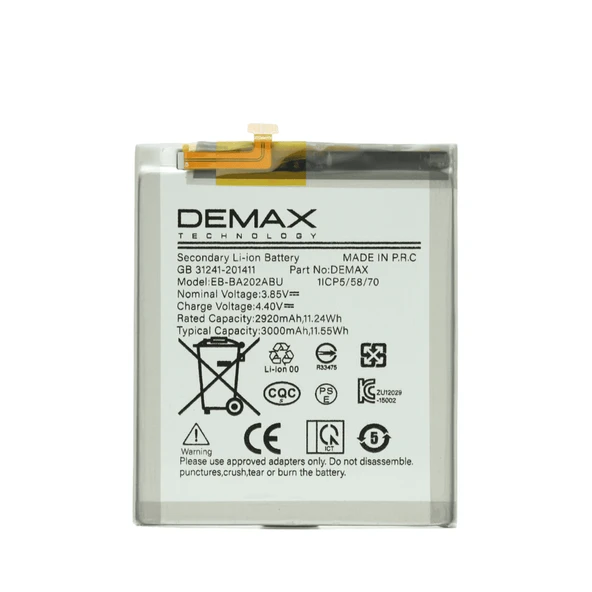 Demax Samsung Galaxy A10E Güçlendirilmiş Batarya EB-BA202ABU ürün görseli