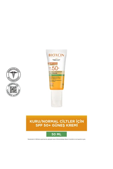 Bioxcin Sun Care Çok Yüksek Koruma Yağlı Ciltler için Güneş Kremi Spf 50+ 50 Ml - Kolajen ve Hyaluronik Asit - 2