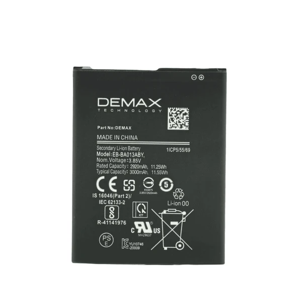 Demax Samsung Galaxy A013 Güçlendirilmiş Batarya EB-BA013ABY