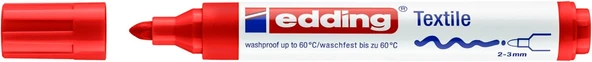 Edding T-Shırt Kalemi Yuvarlak Uçlu 2-3 MM Kırmızı 4500 - 3
