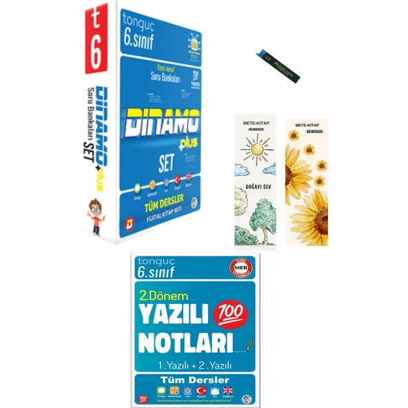 6. Sınıf Yazılı Notları 2. Dönem 1 ve 2. Yazılı ve 6. Sınıf Dinamo Tüm Dersler Soru Bankası Set