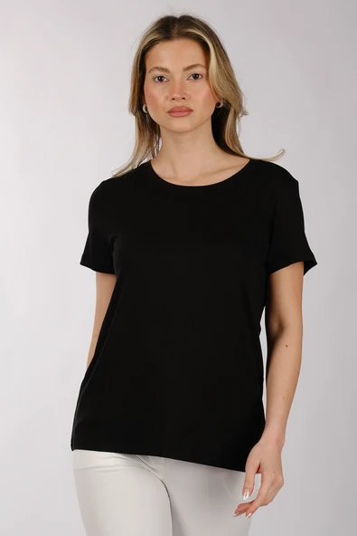 Daido Kadın Oversize T-Shirt - Kısa Kol Yuvarlak Yaka Minimalist Günlük ürün görseli 1