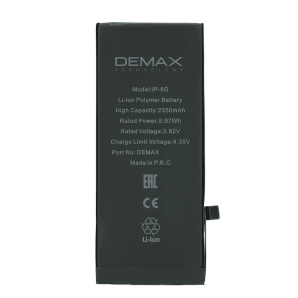 Demax İphone 8 Güçlendirilmiş Yüksek Kapasiteli Batarya 2350 mAh ürün görseli