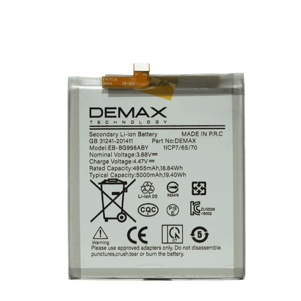 Demax Samsung Galaxy S21 Ultra Güçlendirilmiş Batarya EB-BG998ABY ürün görseli