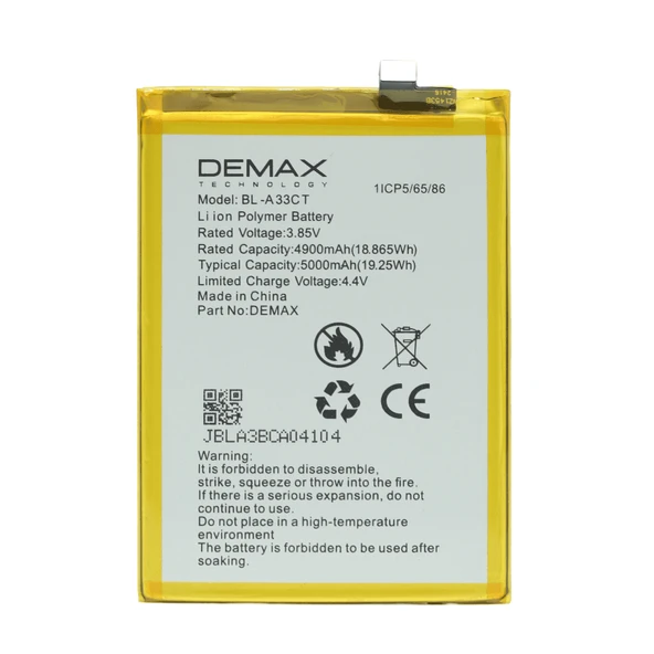 Demax General Mobile GM22 Güçlendirilmiş Batarya BL-A33CT - 1