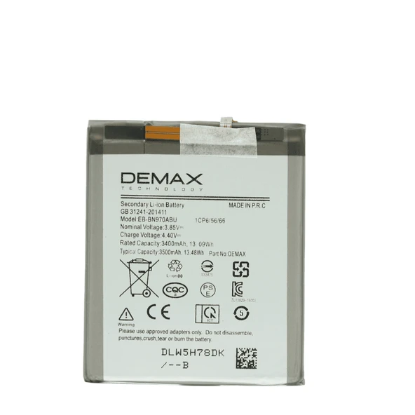 Demax Samsung Galaxy Note 10 Güçlendirilmiş Batarya EB-BN970ABU ürün görseli