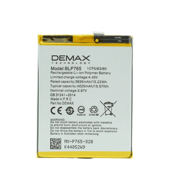 Demax Oppo A91 Güçlendirilmiş Batarya BLP765 ürün görseli