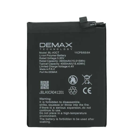 Demax General Mobile GM20 Güçlendirilmiş Batarya BL-A3CT ürün görseli