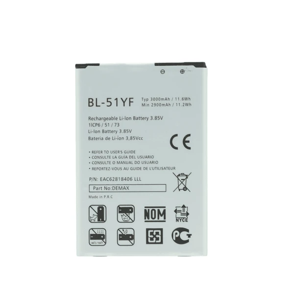 Demax LG G4 Güçlendirilmiş Batarya BL-51YF