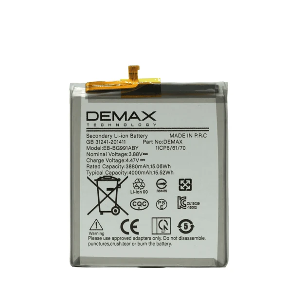 Demax Samsung Galaxy S21 Güçlendirilmiş Batarya EB-BG991ABY ürün görseli