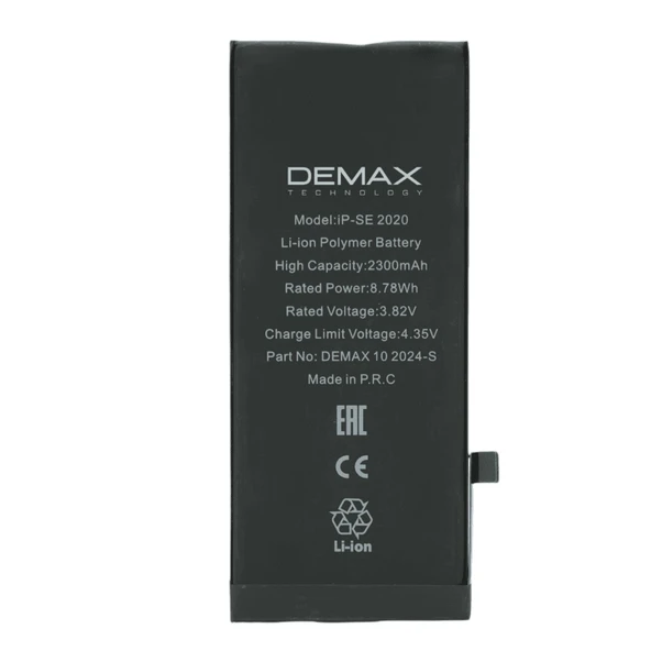 Demax İphone Se 2020 Güçlendirilmiş Yüksek Kapasiteli Batarya 2350 mAh ürün görseli