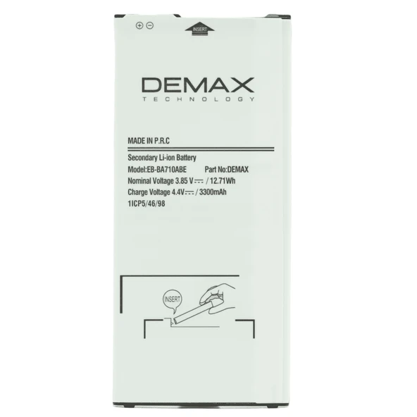 Demax Samsung Galaxy A710 2016 Güçlendirilmiş Batarya EB-BA710ABE ürün görseli
