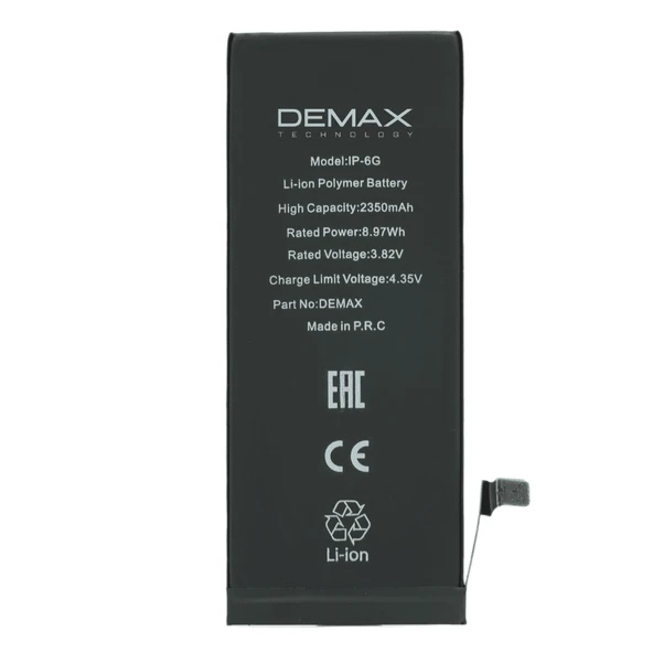 Demax İphone 6 Güçlendirilmiş Yüksek Kapasiteli Batarya 2350 mAh