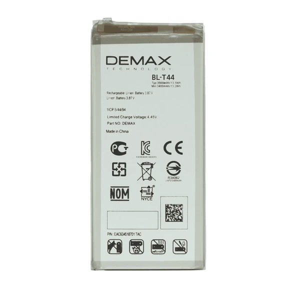 Demax LG K50 Güçlendirilmiş Batarya BL-T44 - Resim 3