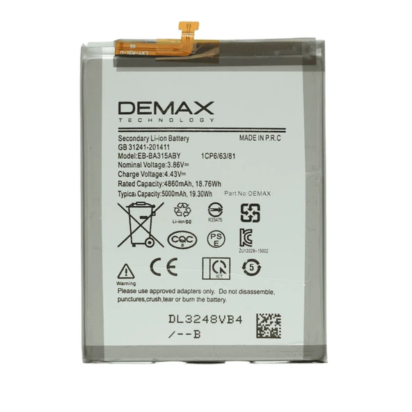 Demax Samsung Galaxy A22 Güçlendirilmiş Batarya EB-BA315ABY ürün görseli