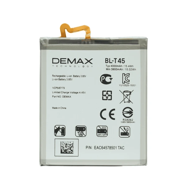 Demax LG K50S Güçlendirilmiş Batarya BL-T45