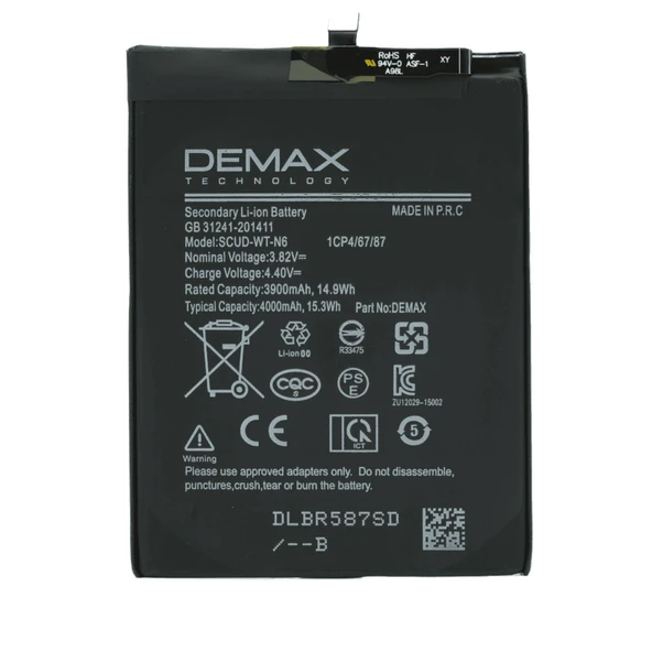 Demax Samsung Galaxy M15 Güçlendirilmiş Batarya SCUD-WT-N6 ürün görseli