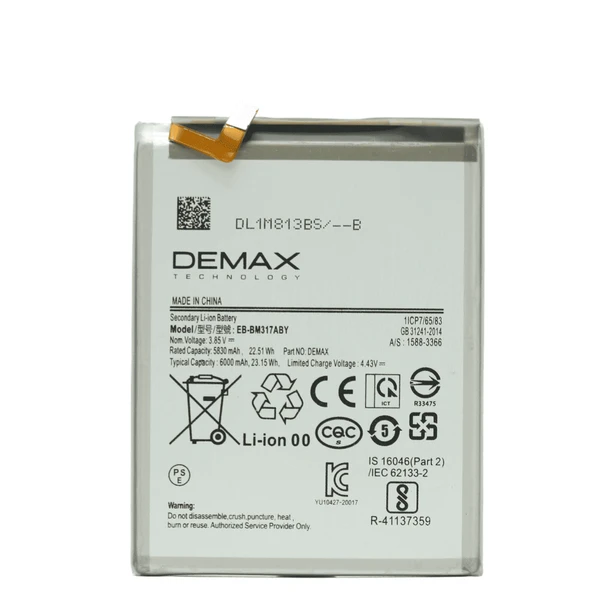 Demax Samsung Galaxy M31S Güçlendirilmiş Batarya EB-BM317ABY ürün görseli