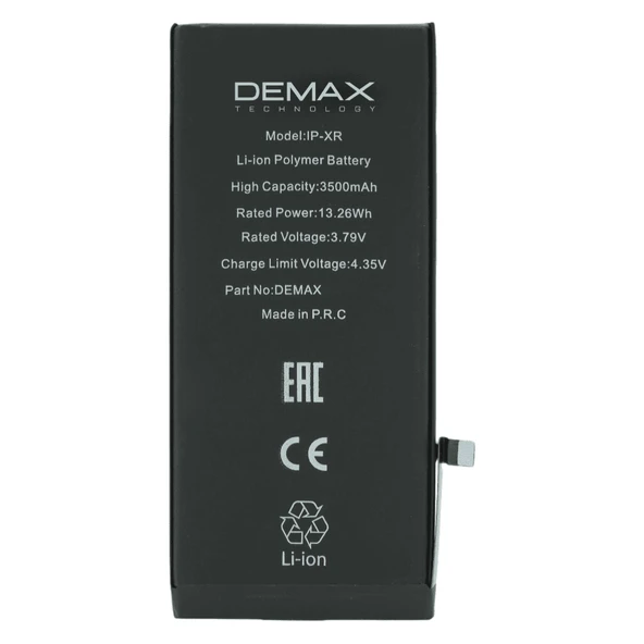 Demax İphone XR Güçlendirilmiş Yüksek Kapasiteli Batarya 3500 mAh ürün görseli