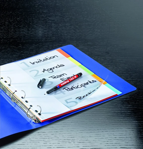 Edding Asetat Kalemi Permanent M Seri 1 MM Mavi 142 M - Resim 4