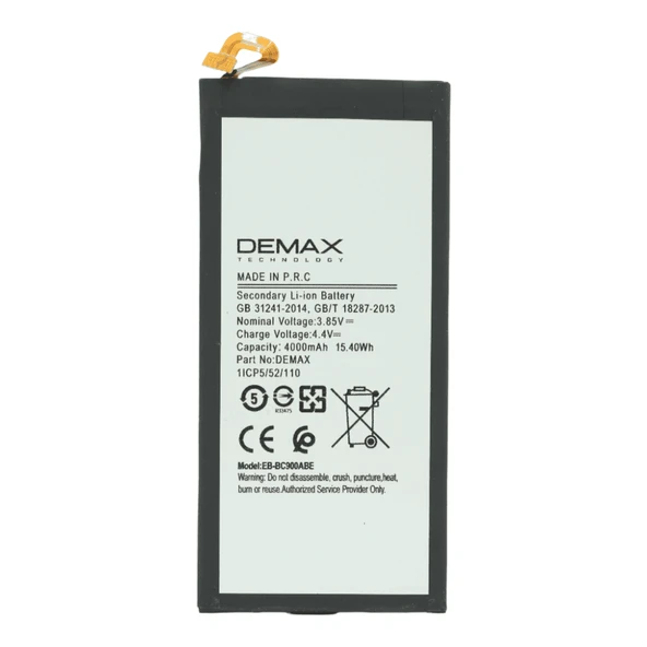 Demax Samsung Galaxy C9 Pro Güçlendirilmiş Batarya EB-BC900ABE ürün görseli