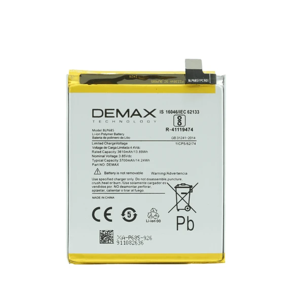 Demax One Plus 6T Güçlendirilmiş Batarya BLP685