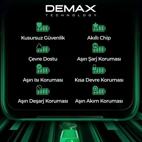 Demax Samsung Galaxy A520 2017 Güçlendirilmiş Batarya EB-BA520ABE - 3